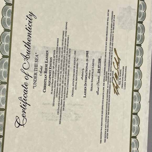 DISNEY “Under The Sea” Christian Riese Lassen - Picture 4 of 15